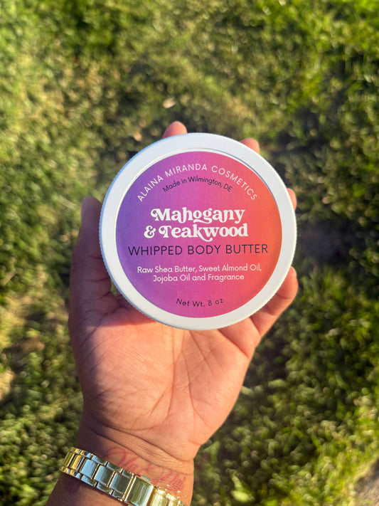 Natural Whipped Shea Butter, Mahogany and Teakwood