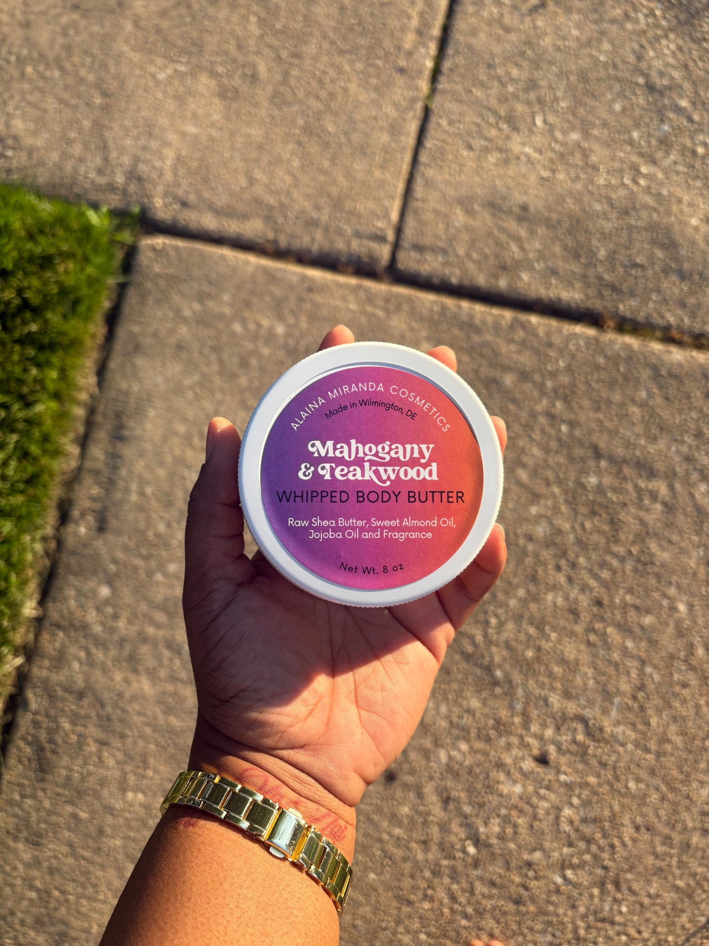 Natural Whipped Shea Butter, Mahogany and Teakwood
