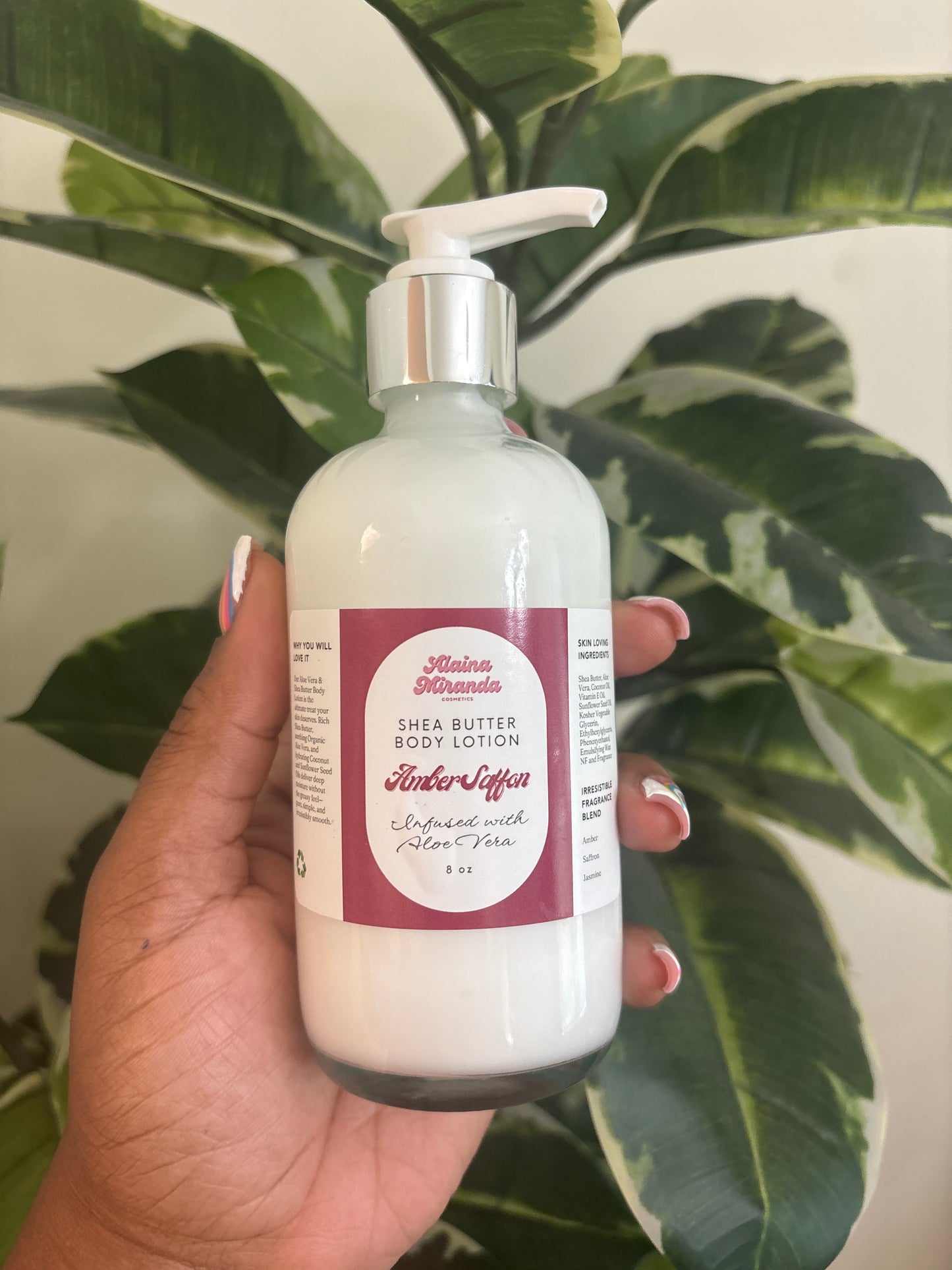 Amber Saffron Shea Butter Body Lotion Infused with Aloe Vera